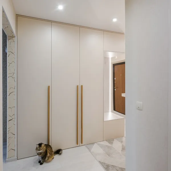 Прихожая с большим зеркалом и подсветкой — заказать в Минске