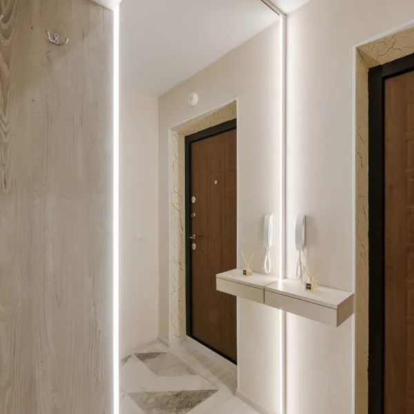 Прихожая с большим зеркалом и подсветкой — заказать в Минске